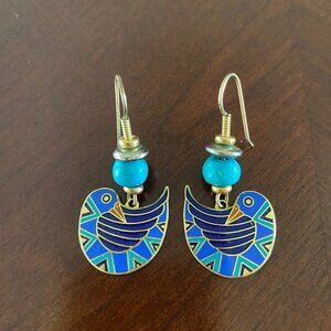Laurel Burch Vintage Earings "Pajarita"